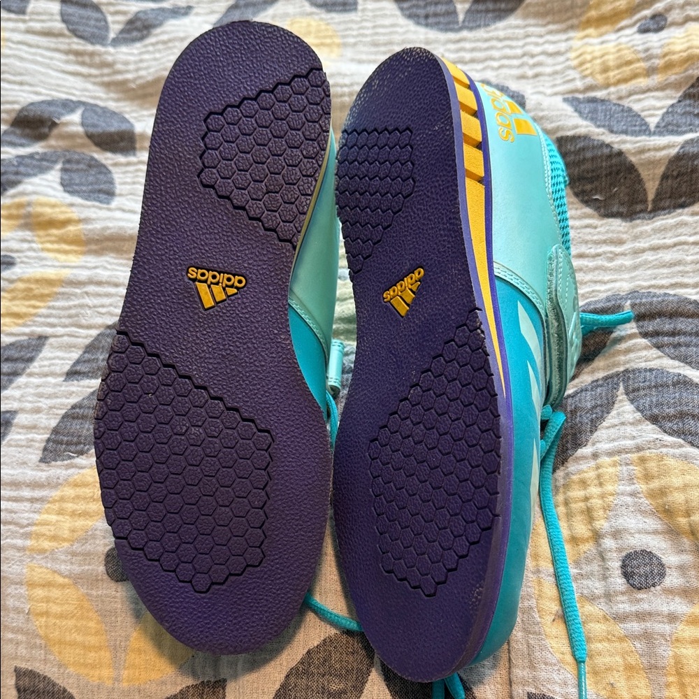 Women’s Teal Powerlifting Shoes - Picture 2 of 3